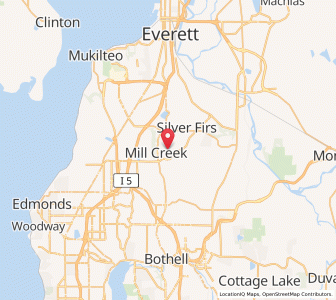 Map of Mill Creek, Washington