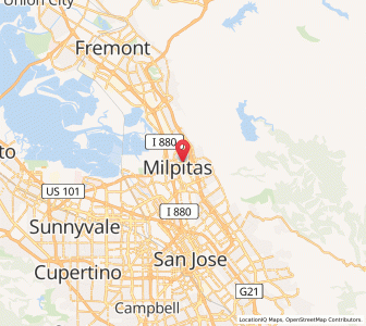 Map of Milpitas, California