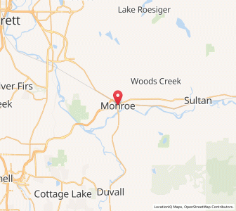 Map of Monroe, Washington