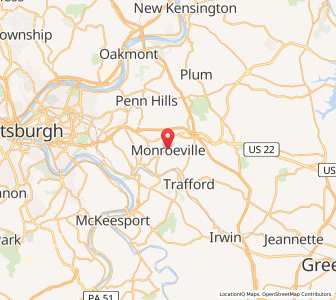 Map of Monroeville, Pennsylvania