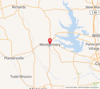 Map of Montgomery, Texas