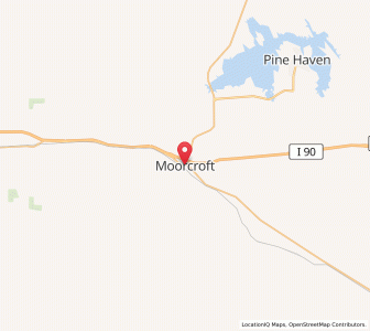 Map of Moorcroft, Wyoming