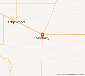 Map of Moriarty, New Mexico