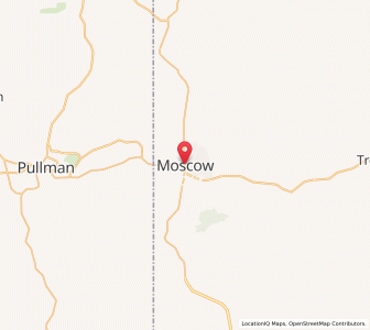 Map of Moscow, Idaho
