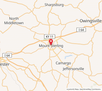 Map of Mount Sterling, Kentucky
