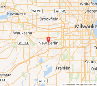 Map of New Berlin, Wisconsin