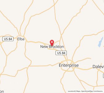 Map of New Brockton, Alabama