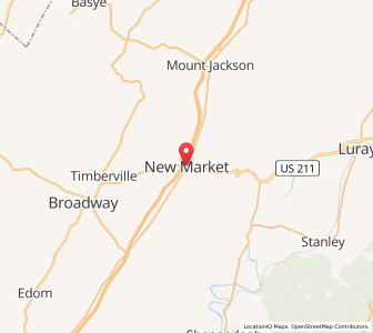 Map of New Market, Virginia