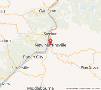 Map of New Martinsville, West Virginia