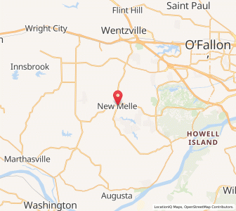 Map of New Melle, Missouri
