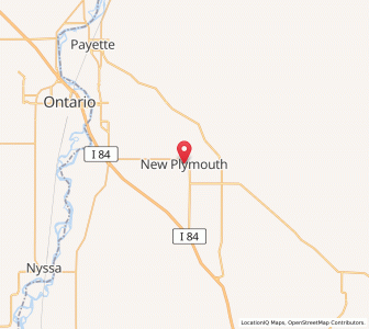 Map of New Plymouth, Idaho