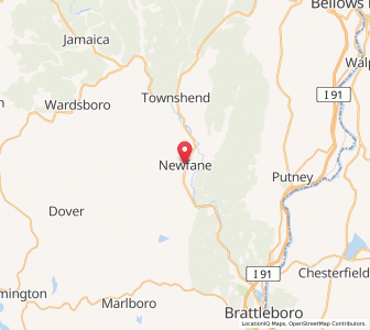 Map of Newfane, Vermont
