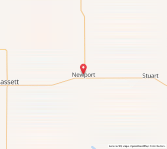 Map of Newport, Nebraska