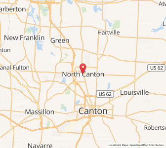 Map of North Canton, Ohio