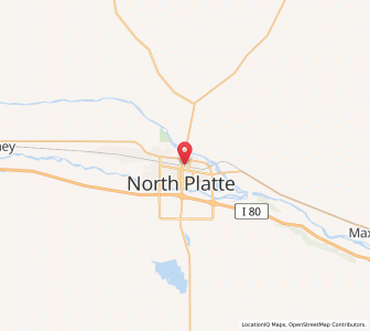 Map of North Platte, Nebraska