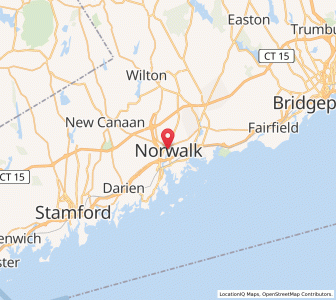 Map of Norwalk, Connecticut