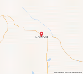 Map of Norwood, Colorado