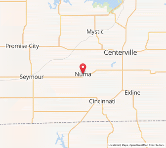 Map of Numa, Iowa