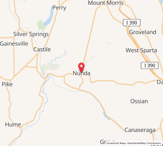 Map of Nunda, New York