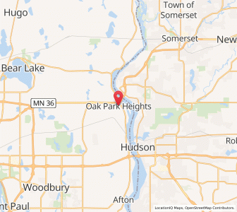 Map of Oak Park Heights, Minnesota