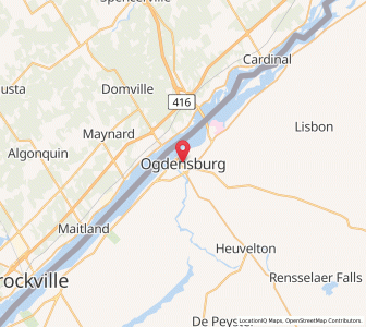 Map of Ogdensburg, New York
