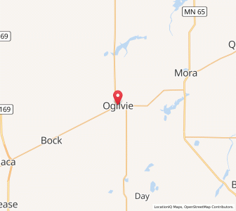 Map of Ogilvie, Minnesota