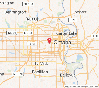 Map of Omaha, Nebraska