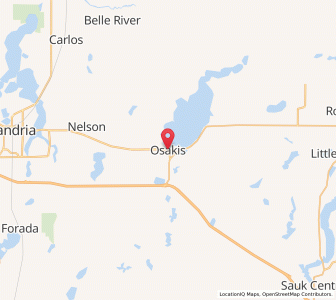Map of Osakis, Minnesota
