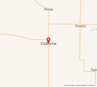 Map of Osborne, Kansas