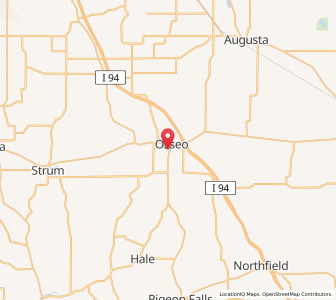 Map of Osseo, Wisconsin