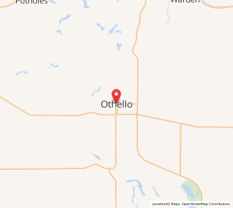 Map of Othello, Washington