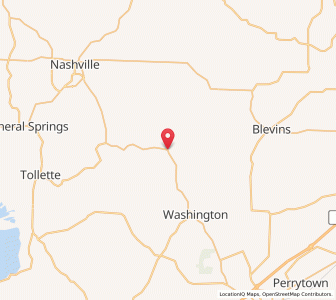 Map of Ozan, Arkansas