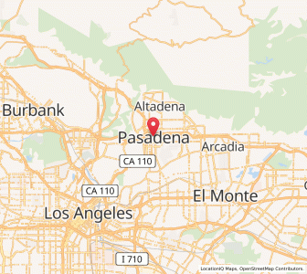 Map of Pasadena, California