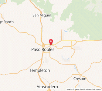 Map of Paso Robles, California