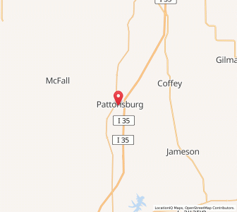 Map of Pattonsburg, Missouri