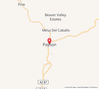 Map of Payson, Arizona