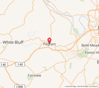 Map of Pegram, Tennessee