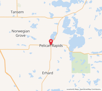 Map of Pelican Rapids, Minnesota