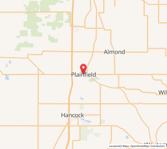 Map of Plainfield, Wisconsin