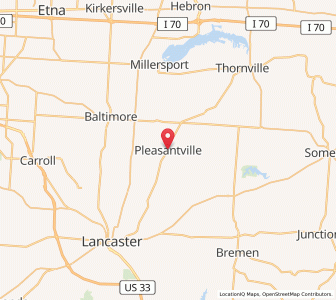 Map of Pleasantville, Ohio