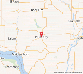 Map of Plum City, Wisconsin
