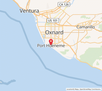 Map of Port Hueneme, California