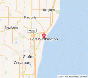Map of Port Washington, Wisconsin