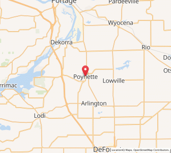 Map of Poynette, Wisconsin