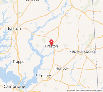 Map of Preston, Maryland