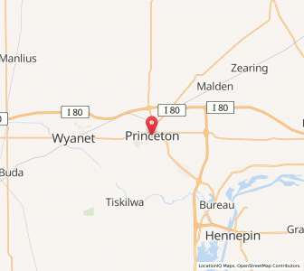 Map of Princeton, Illinois