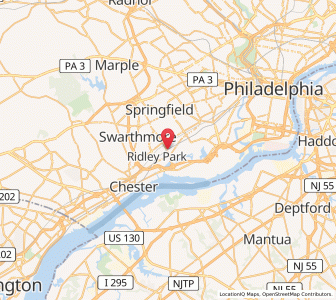Map of Prospect Park, Pennsylvania