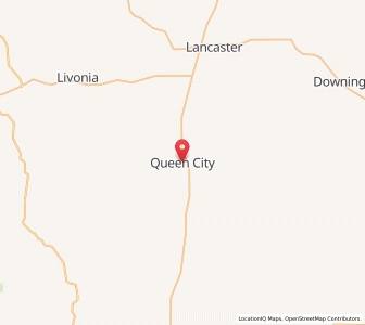 Map of Queen City, Missouri