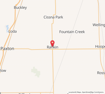 Map of Rankin, Illinois