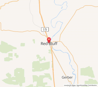 Map of Red Bluff, California